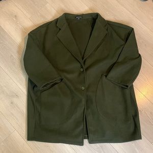 (SOLD)Foxblood Oversized Olive Jacket